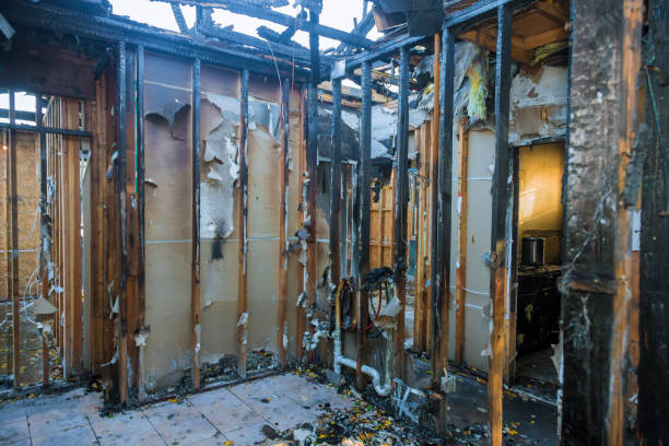 Professional Fire Damage Removal technician working in Lenoir, NC